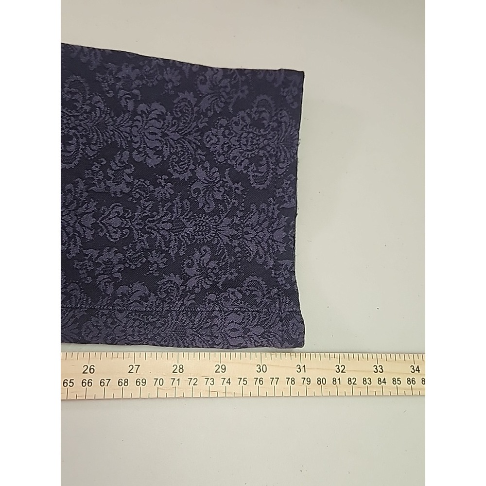 LRL Ralph Lauren Ladies Size 12 Floral Navy Blue Gray Straight Stretch Jeans - Picture 6 of 12